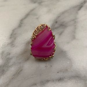 Kendra Scott Luxe Ring Pink Agate